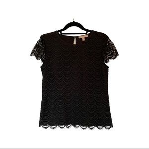 Banana Republic black lace blouse, size 4